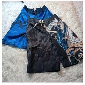 Old Navy Board Shorts/Swim Trunks/Swim Suit Lot Of 2 Boys Size L 10-12